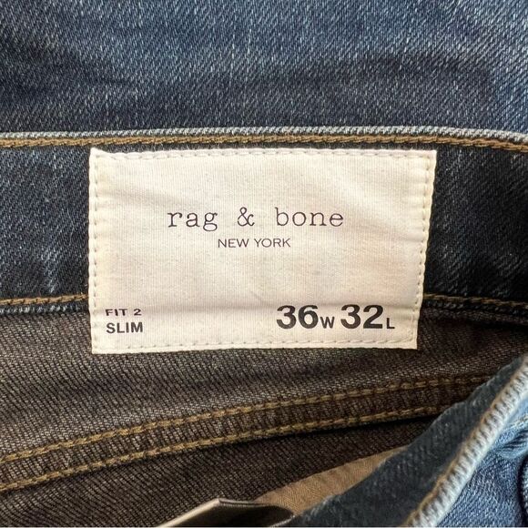 NWOT Rag & Bone Fit 2 Slim Fit Jeans in Gage | Size 36 x 32 - Picture 11 of 15